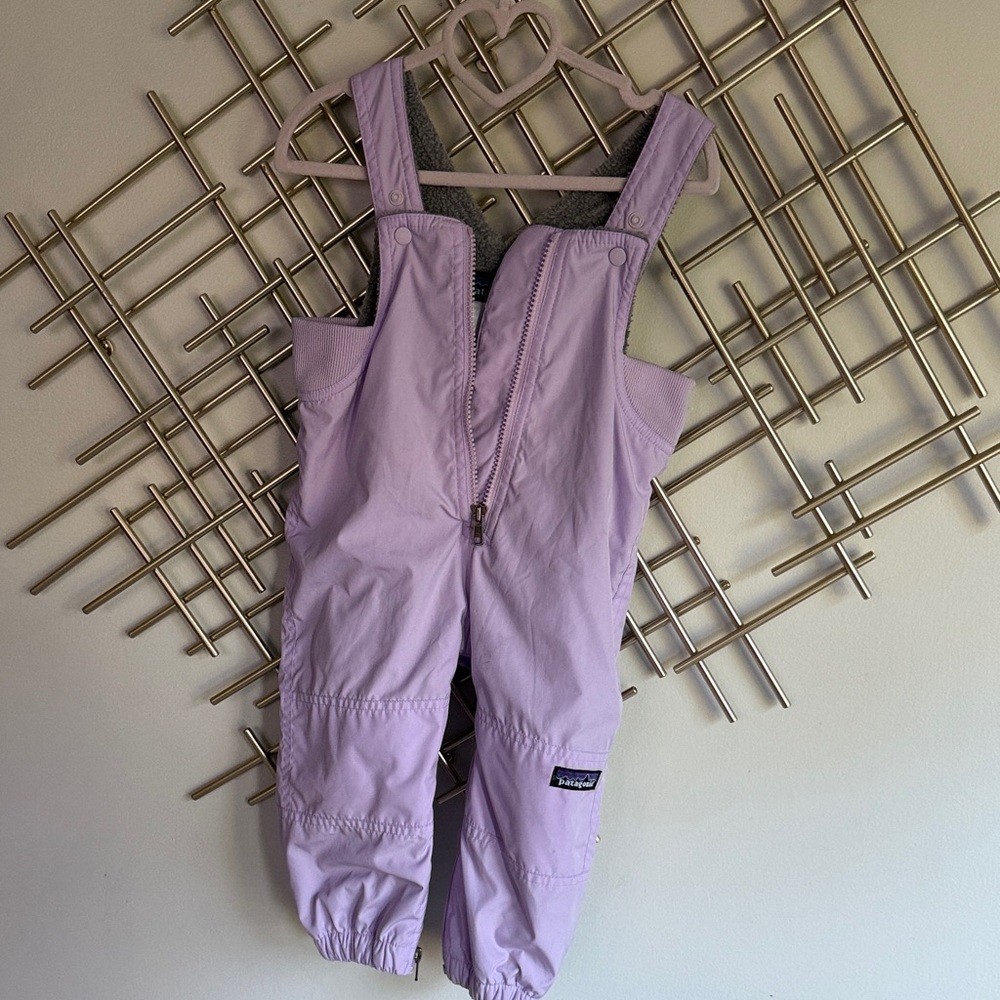 Patagonia Lavender Snow Bib Overalls